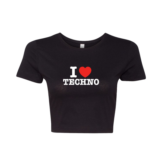 I LOVE TECHNO - Crop Top