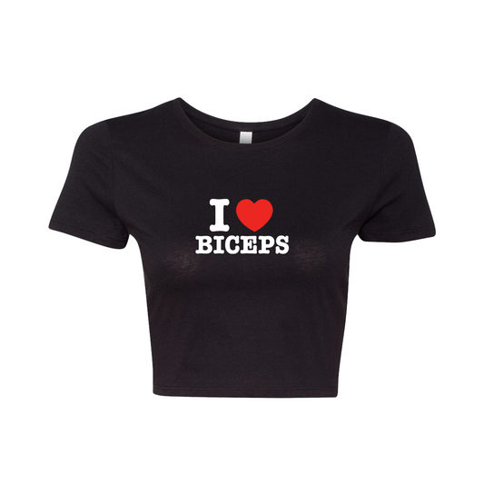 I LOVE BICEPS - Crop Top