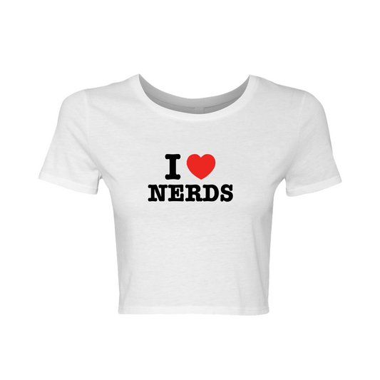 I LOVE NERDS - Crop Top