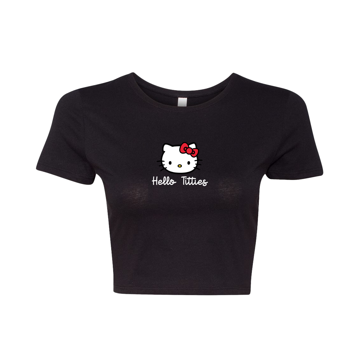 Hello Kitty "Hello Titties" - Crop Top